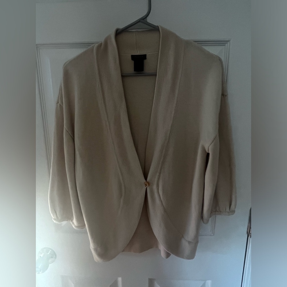 ANN TAYLOR  Womens Size S Lightweight Cardigan Sweater 3/4 Sleeves